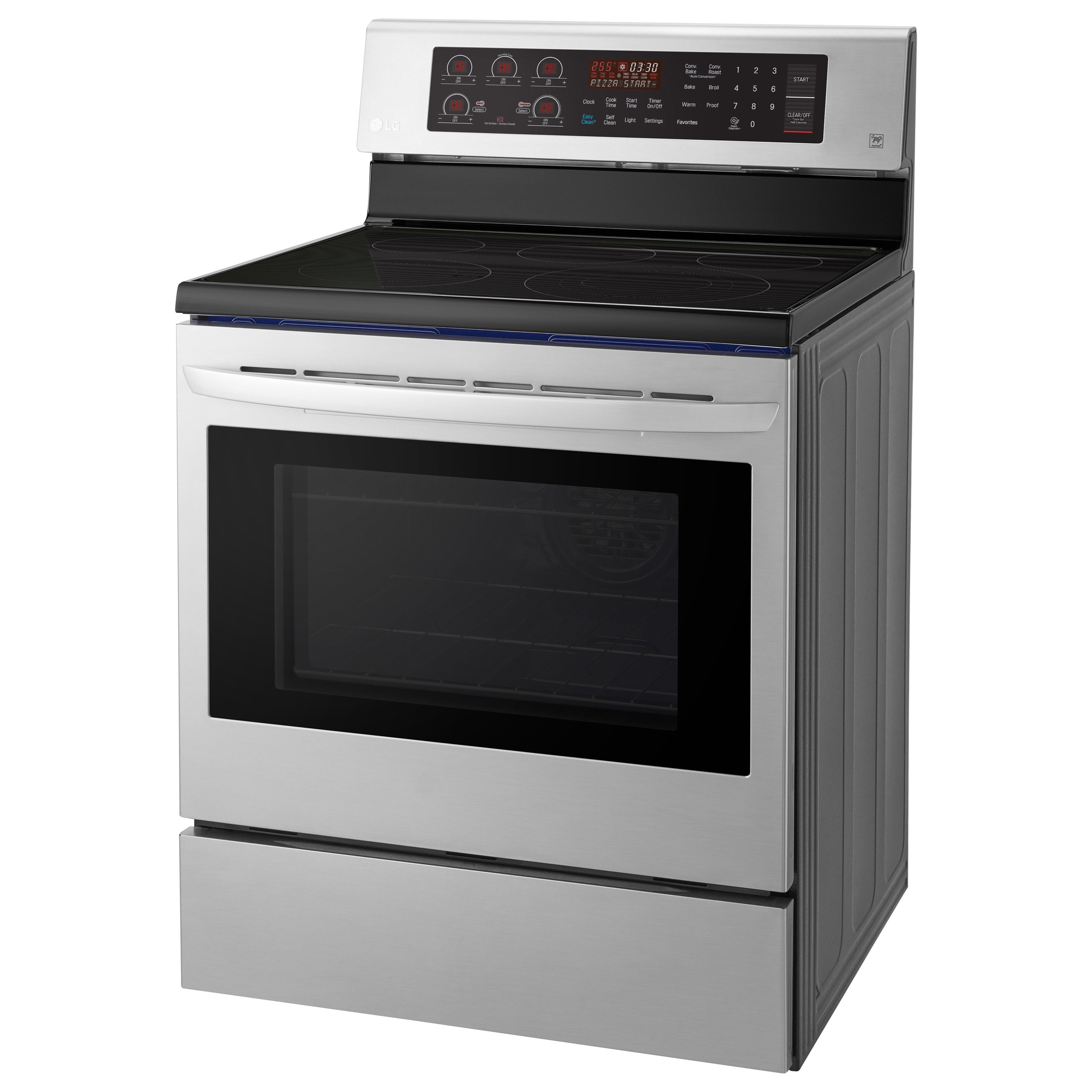 LG Appliances LRE3194ST 6.3 cu. ft. Capacity Electric Single Oven Range